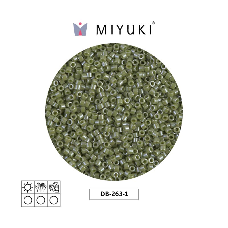 Miyuki delica 11/0 DB0263-1 opaco cactus lusterr x 50g