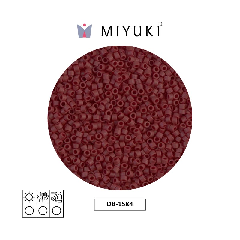 Miyuki delica 11/0 DB1584 mate opaco currant x 50g