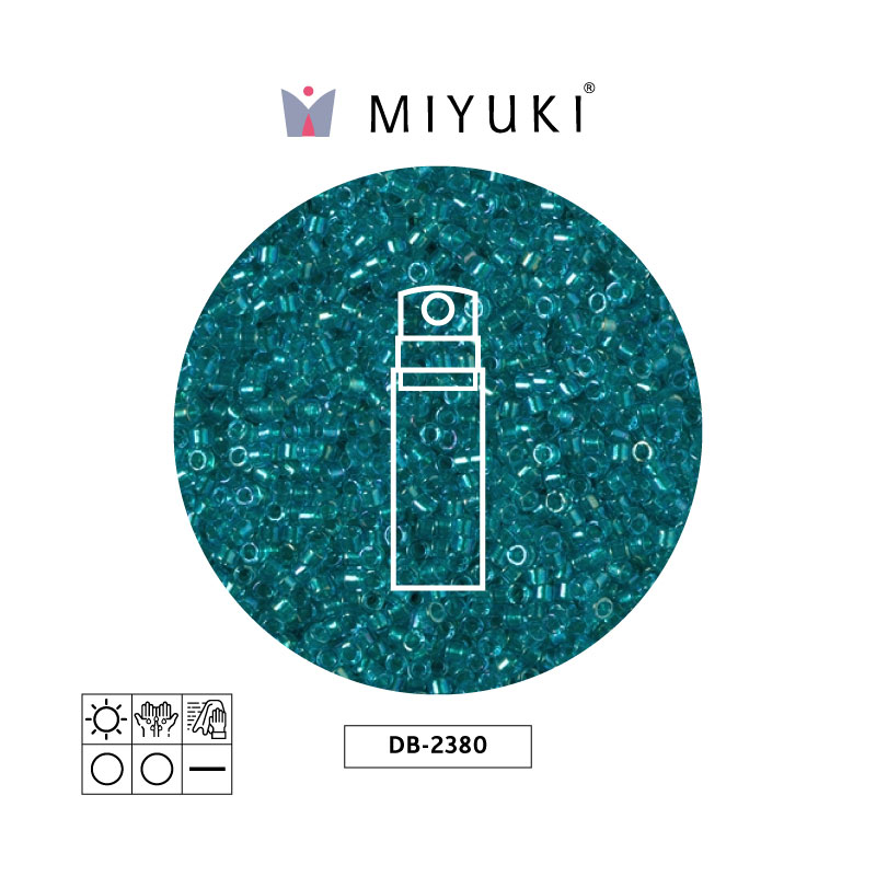 Miyuki delica 11/0 DB2380 color lined real x 10g