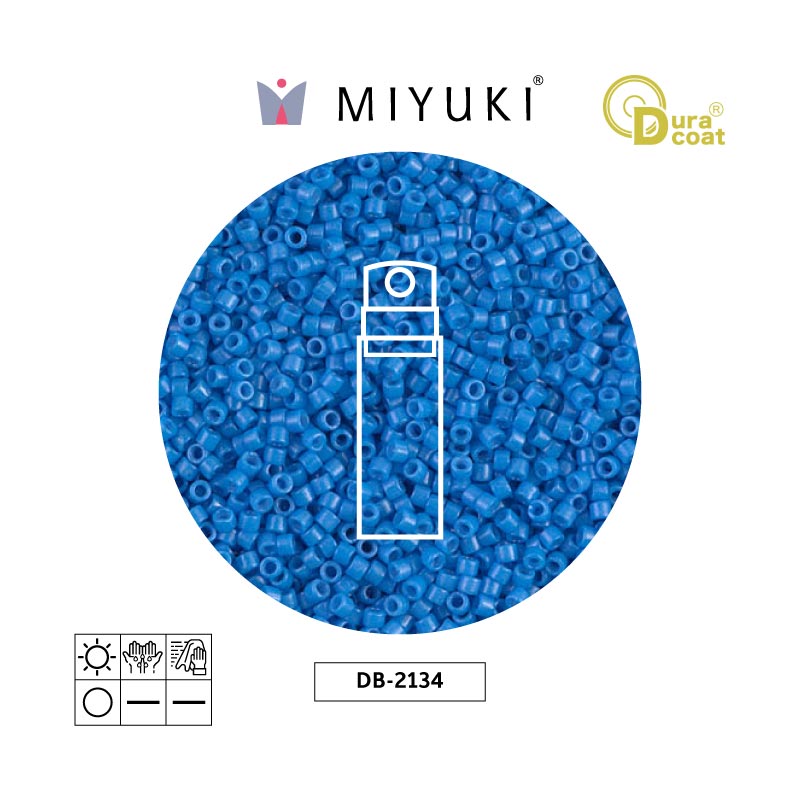 Miyuki delica 11/0 DB2134 opaco azul x 10g