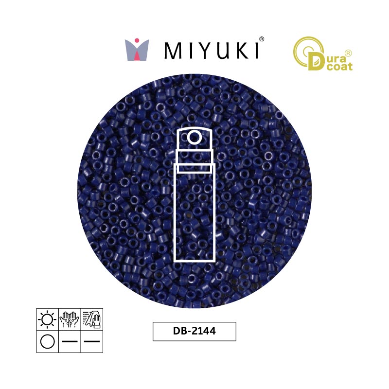 Miyuki delica 11/0 DB2144 duraco opaco azul x 10g