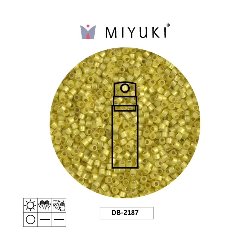 Miyuki delica 11/0 DB2187 Duracoat citron x 10g