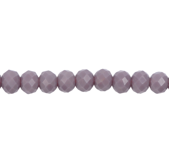 Murano rondela facetada 3mm morado mate 96 x 115unds