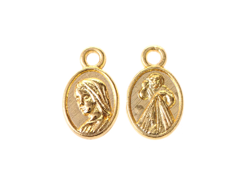 Dije virgen 130 13x8mm/rodio x und
