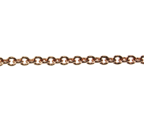 Cadena link redondo 3mm 280S/3x3.5mm/champagne x m