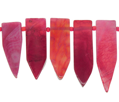 Sarta agata fuchsia degrade x 21unds