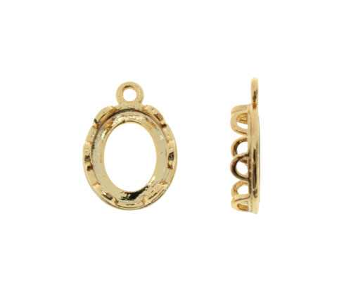 [26383] Pendiente 10.5x15mm P5871/rodio x und