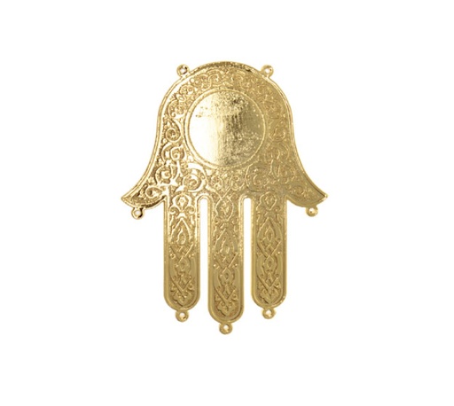[26805] Mano hamsa 99x75mm H-9400/rodio x und
