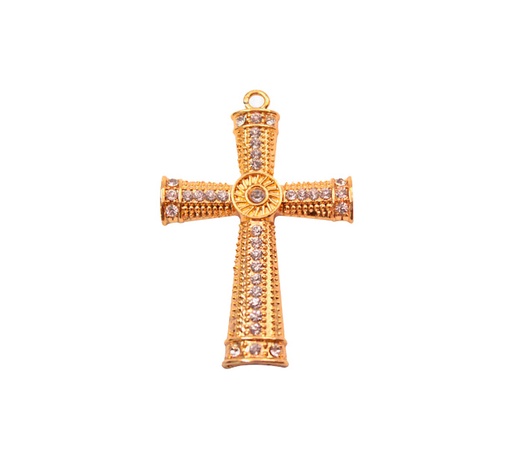 [26929] Herraje cruz A20839/GP 36*60mm x crystal und