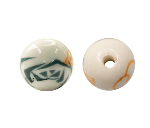 [27961] Cerámica redonda 12mm verde amarillo x und