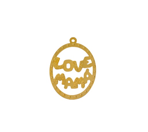 [30818] Dije circulo love ref 3744 35x24mm/rodio x und