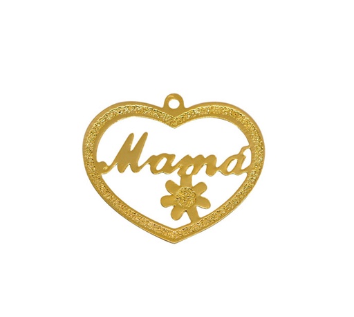 [30828] Dije corazon mama ref 3743 30x35mm/rodio x und