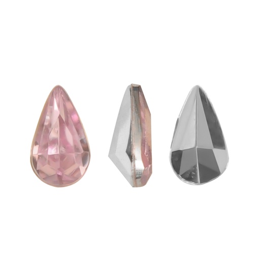 [31987] Acrilico K1017 gota con cono 3x5mm vintage rose 22 x und