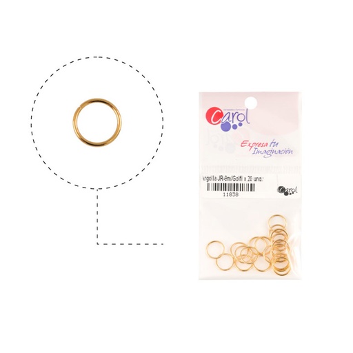 [11838] Argolla JR-9m/rodio x 20 unds