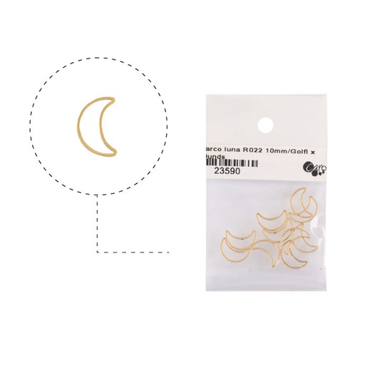[23590] Marco luna R022 10mm/rodio x 10unds