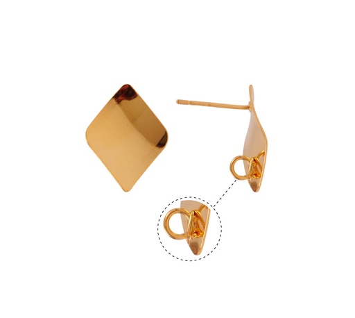 [25887] Aretes rombo PJ013 17x14mm/rodio x par