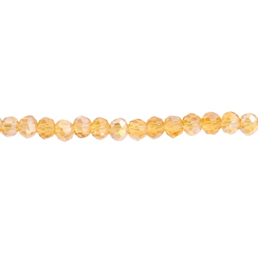 [13389] Murano rondela facetada 2mm smoked topaz 10AB x aprox 154unds