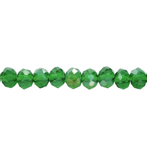 [18641] Murano rondela facetada 3mm emerald 7AB x aprox 140unds