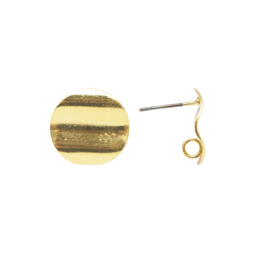 [31266] Arete rd prensado con argolla 15mm/rodio x par