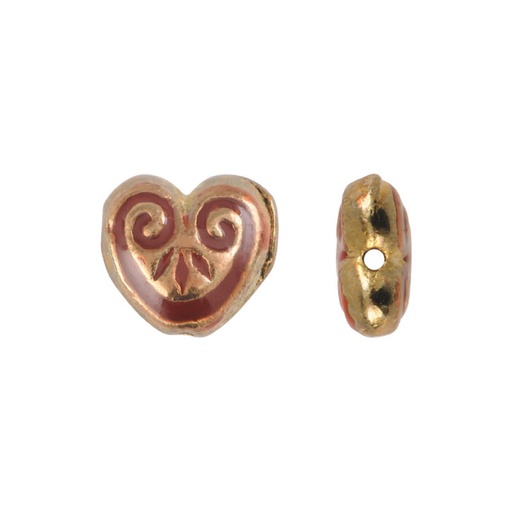[19705] Separador corazon K-3530 14x7mm rojo x und