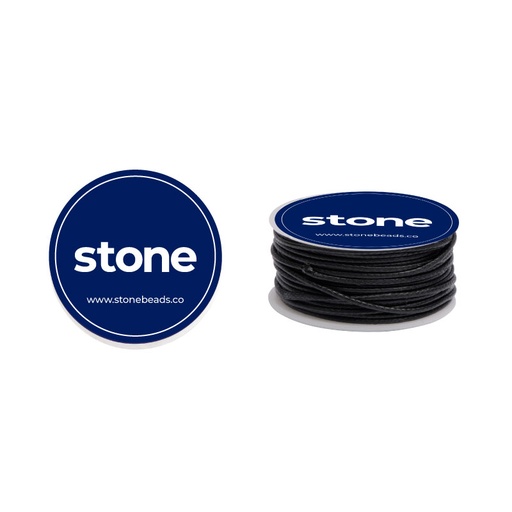 [10315] Cordon vibora 1mm 106 negro x rollo de 8m