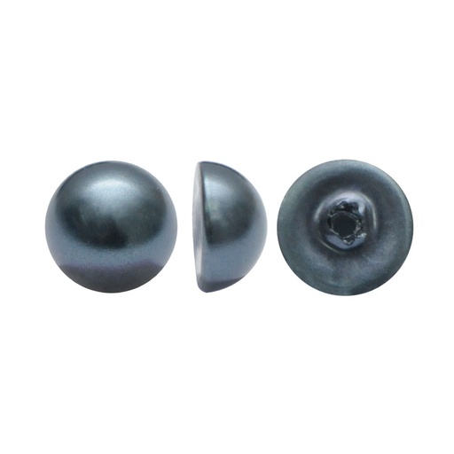 [25215] Media perla sintetica base plana 1H 6mm night blue A-52 x und