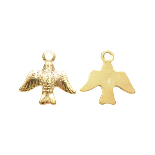 [11902] Dije espiritu santo 9.4mm PA05069/golfi x par
