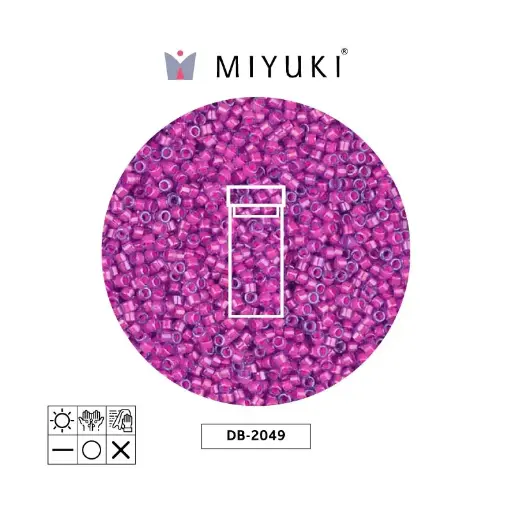 [16753] Miyuki delica 11/0 DB2049 neon hot rosado x 3g