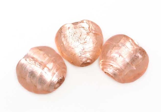 Vidrio hindu 3297 VZM226/82 corazon 9mm peach x un