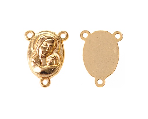 [15659] Dije crucero virgen 58 18X11mm/rodio x und