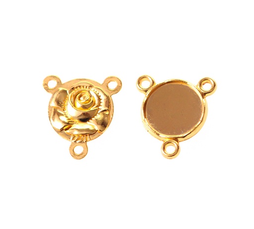 [15672] Dije crucero flor 37 16x15mm/rodio x und
