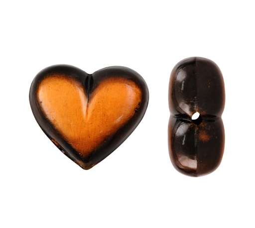 [16100] Herraje hindu K2262 corazon liso naranja x und