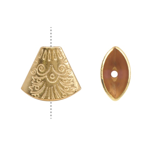 [27340] Terminal campana plana 20x18mm/rodio H1907 x par