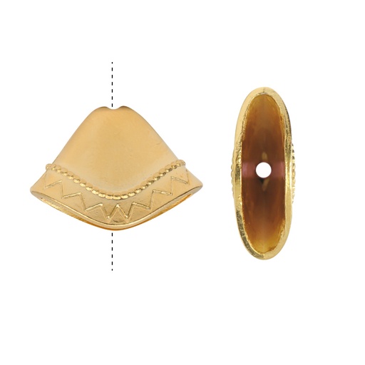 [27183] Terminal campana plana 23x18mm/rodio H822 x par