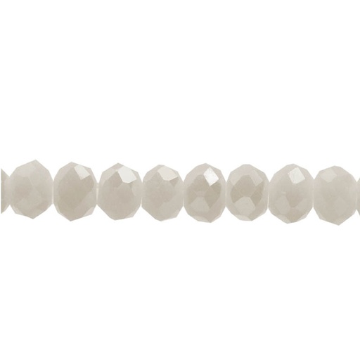 [19333] Murano rondela facetada 2mm blanco mate 51 x 155 unds