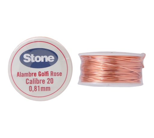 [30542] Alambre para bisuteria rosado stone N.20 0.81mm x 6 metros