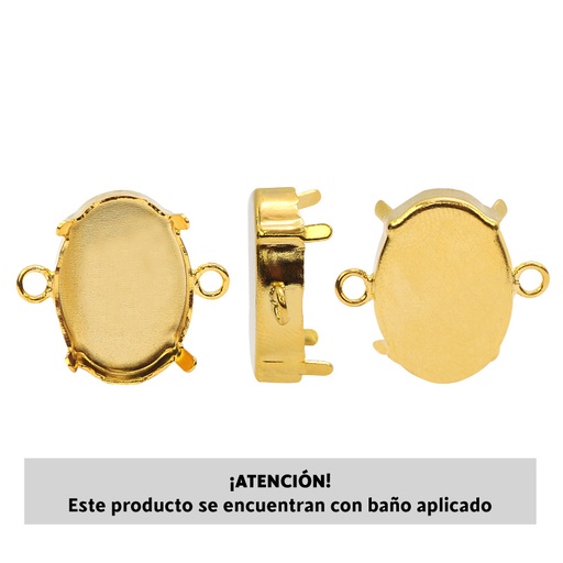 [20375] 4120CH setting doble argolla 18x13mm/rodio x und