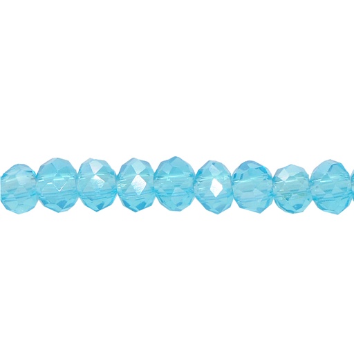 [14548] Murano rondela facetada 4mm aquamarine AB 14AB x 125unds