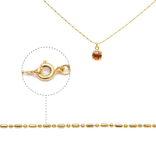 [31297] Cadena rodio xilion topaz swarovski x und