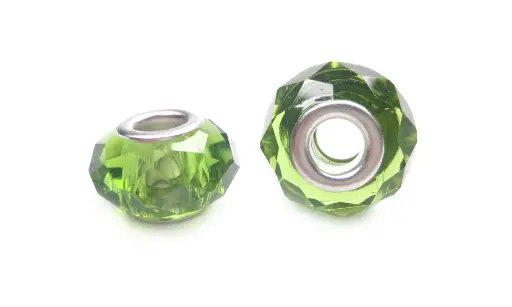 [00506] Pandora 9x14mm facetada esmeralda 23 x und