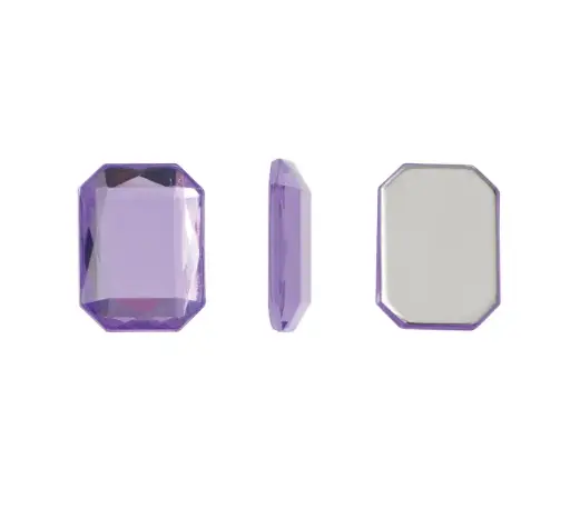 [02820] Acrilico K1013 octagon con cono 13X18mm tanzanite 29 x und