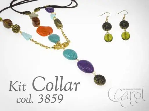 [03860] Collar acrilico colores x und