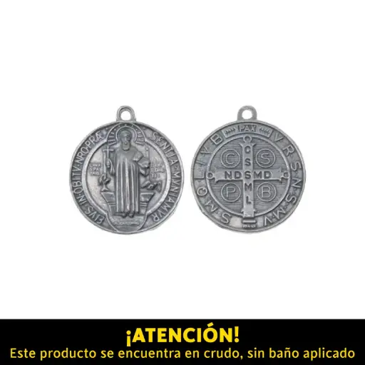 [06752] Medalla san benito 25mm AAJ-04474/R x und