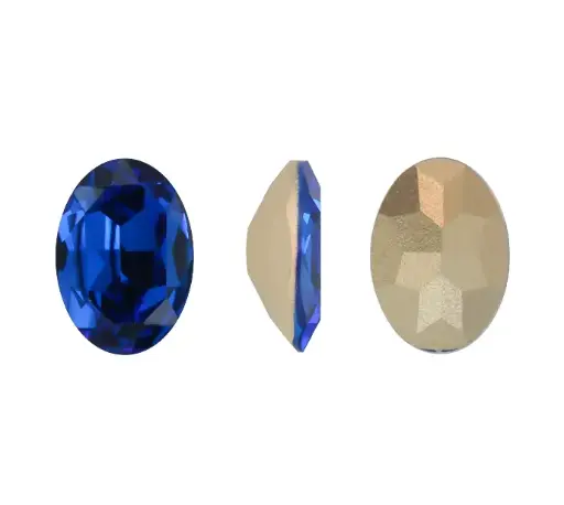[07704] 4120CH oval 10x14mm T243 capri blue x und