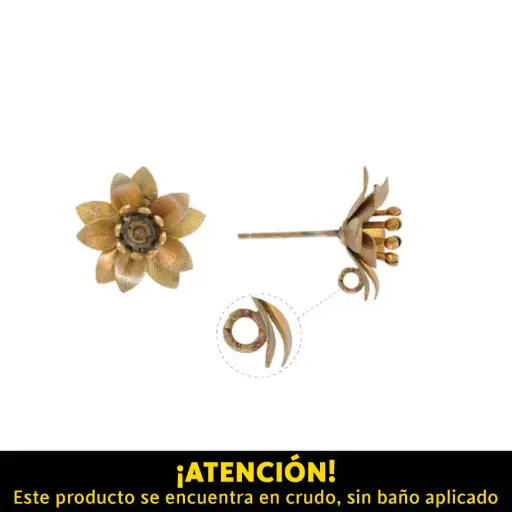 [09027] Aretes flor BW00263 15mm/R x par