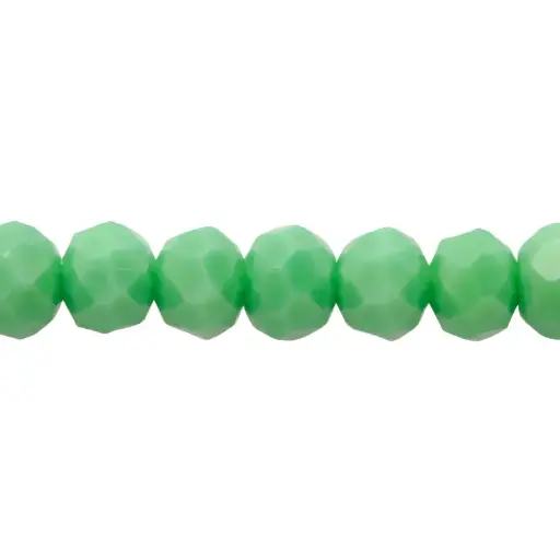 [06096] Murano rondela facetada 4mm turquesa 74 x 124unds