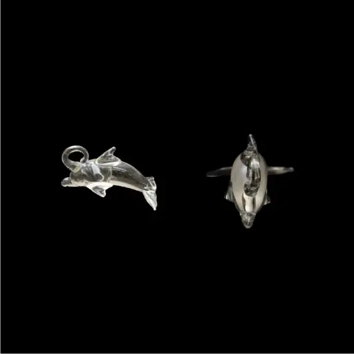[07660] Delfin vidrio 23x15mm x Unidad