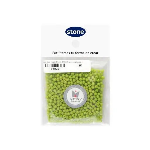 [04922] Miyuki drop beads 3.4mm DP0416 opaco verde chartreuse x 25g