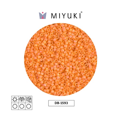 [06642] Miyuki delica 11/0 DB1593 mate opaco mandarin AB x 50g