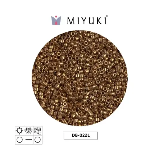 [01212] Miyuki delica 11/0 DB0022L claro bronce metalizado x 50g